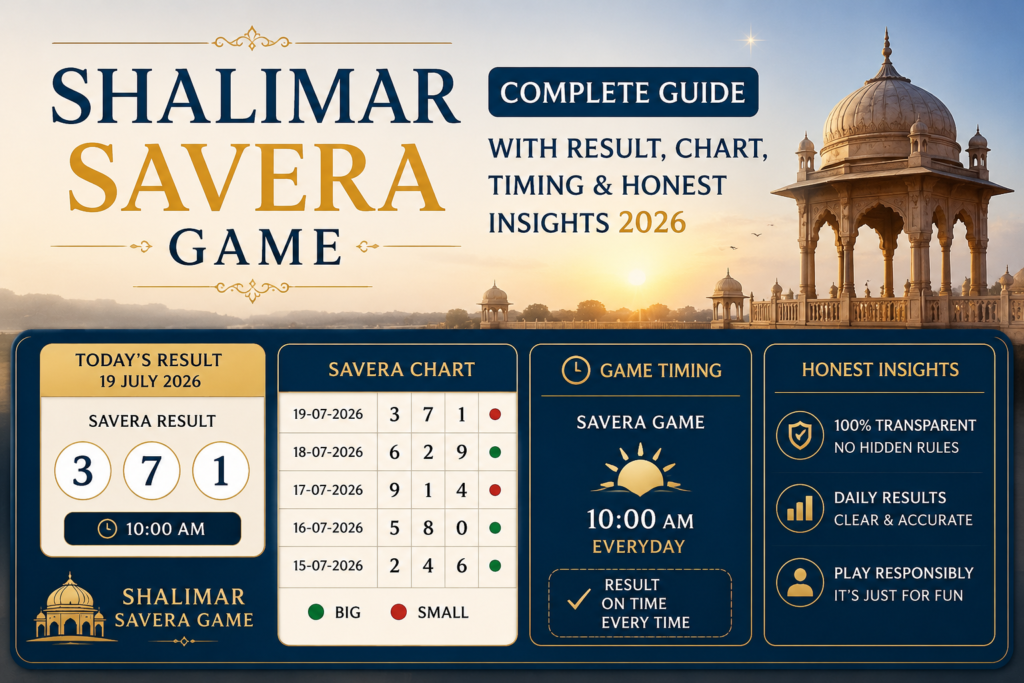 shalimar savera game